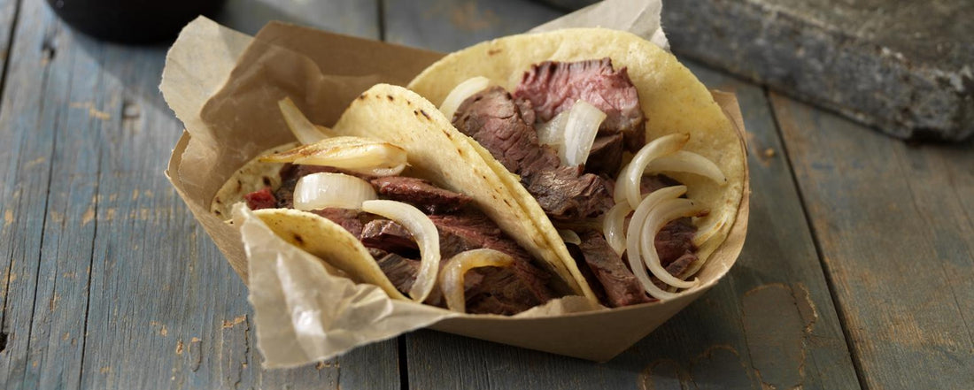 Chipotle Steak Tacos With Caramelized Onions