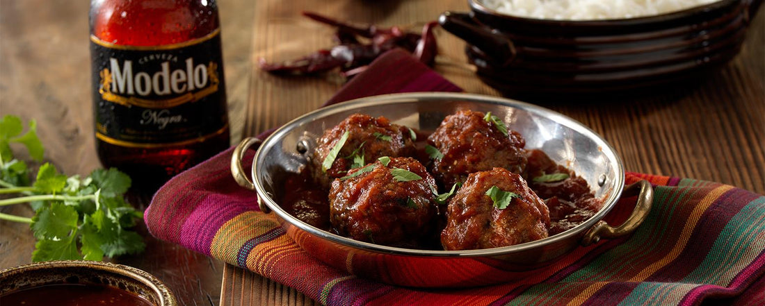 Smoky Negra Modelo and Chipotle Meatballs