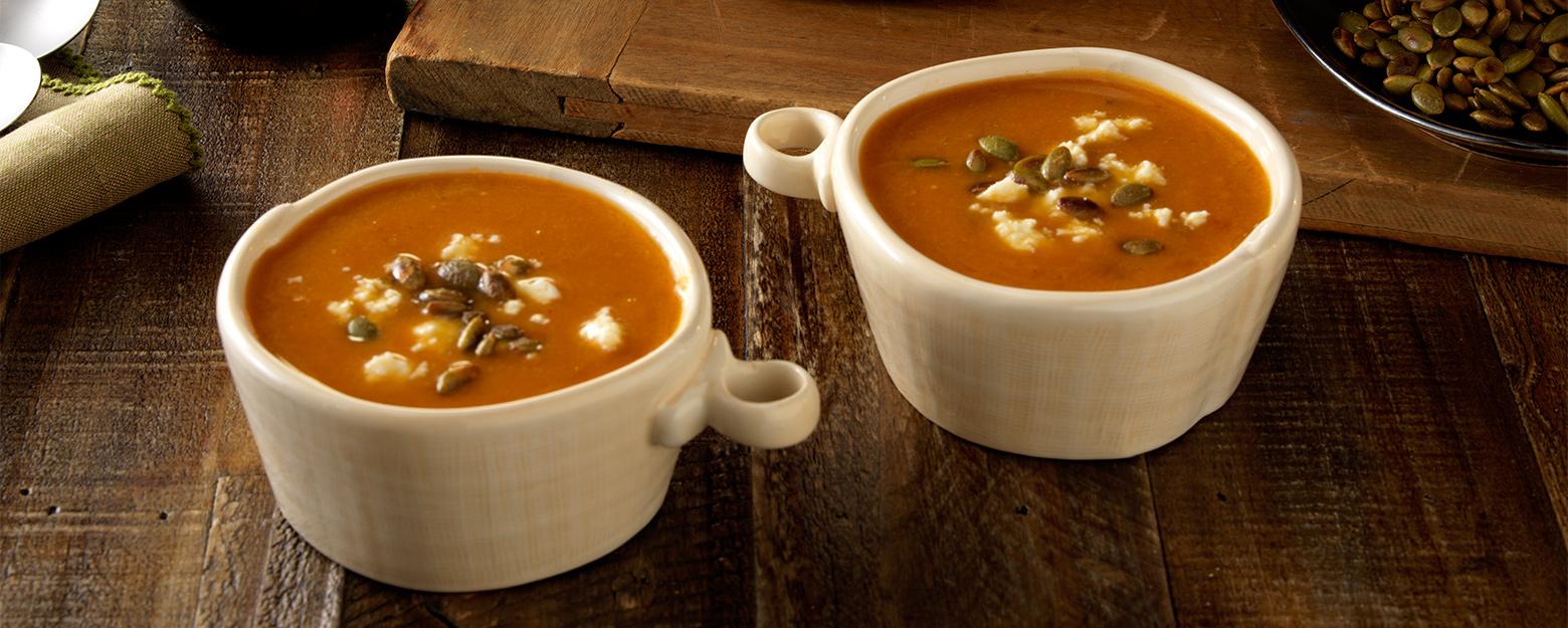 Creamy Pumpkin Chipotle Soup Recipe | Flavor by Casa Modelo