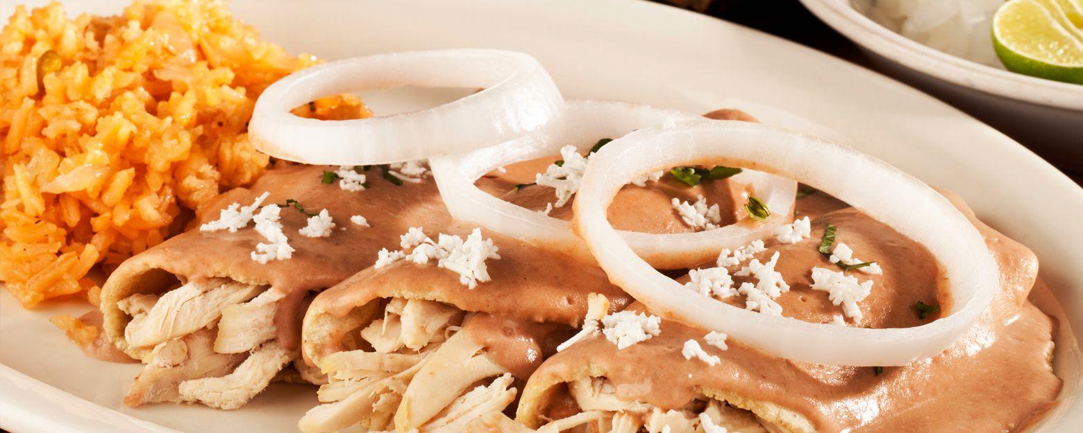 Chicken Enfrijoladas