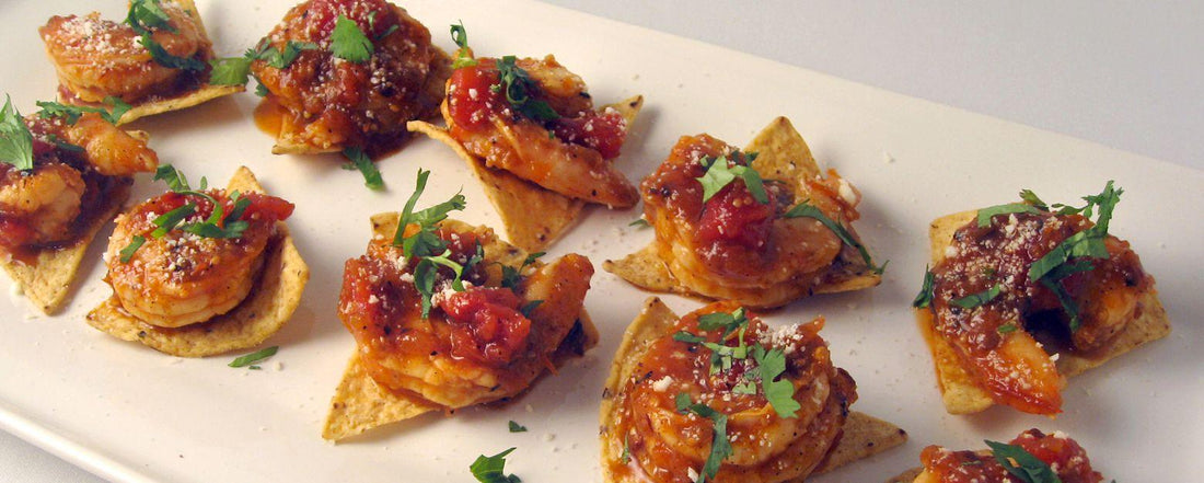 Creamy Chipotle Shrimp Tostadas